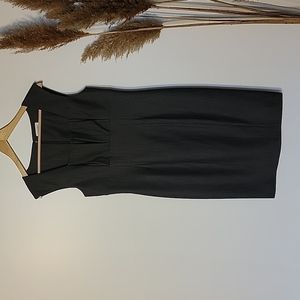 CALVIN Klein grey structured sleeveless dress